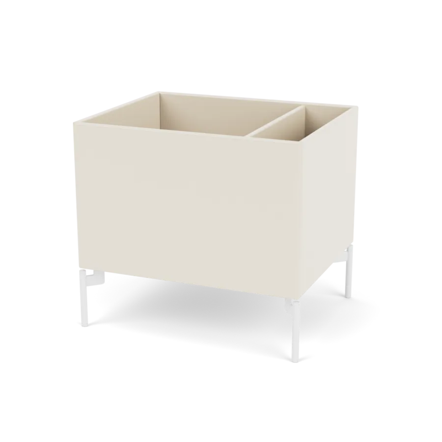Plantekasse B46,8 cm D38, inkl. ben fra Montana - Oat / Snow - Jacobsen Plus