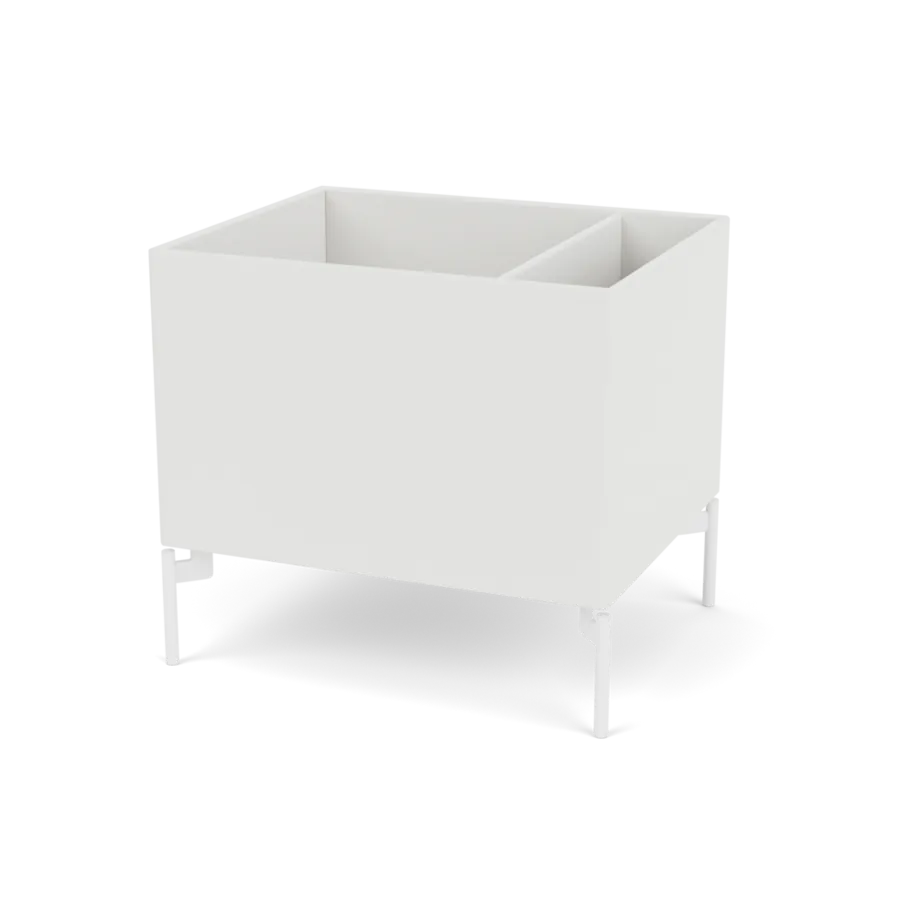 Plantekasse B46,8 cm D38, inkl. ben fra Montana - Hvid (white 01) / Snow - Jacobsen Plus