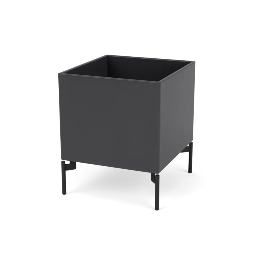 Plantekasse B35,4 cm D38, inkl. ben fra Montana - Anthracite / Black - Jacobsen Plus