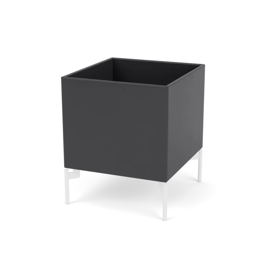 Plantekasse B35,4 cm D38, inkl. ben fra Montana - Anthracite / Snow - Jacobsen Plus