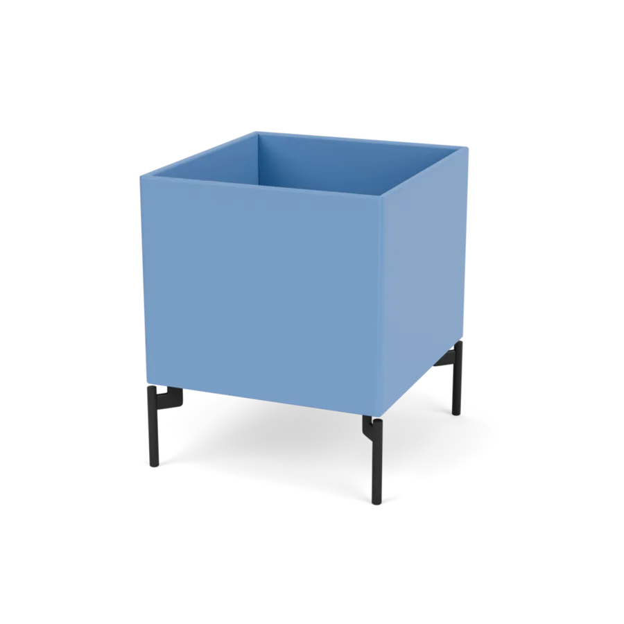 Plantekasse B35,4 cm D38, inkl. ben fra Montana - Azure / Black - Jacobsen Plus
