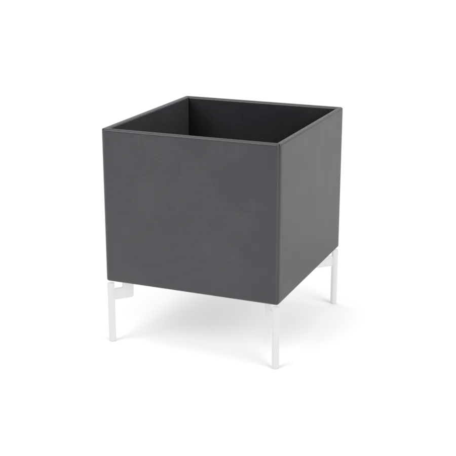 Plantekasse B35,4 cm D38, inkl. ben fra Montana - Coal / Snow - Jacobsen Plus
