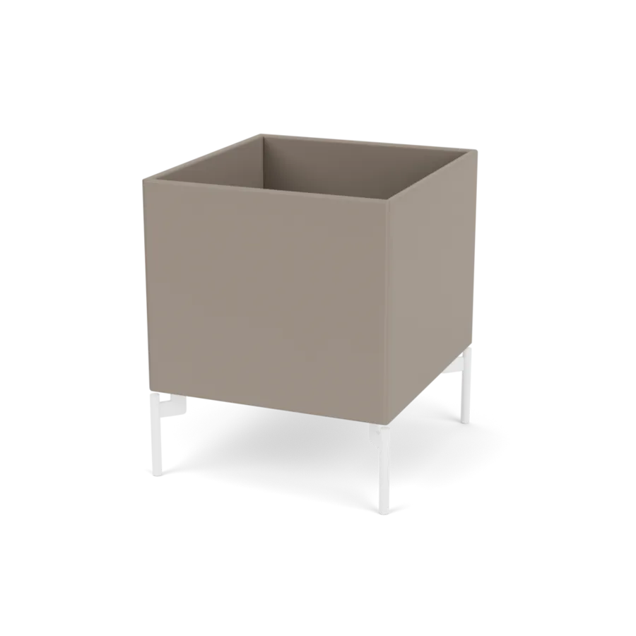 Plantekasse B35,4 cm D38, inkl. ben fra Montana - Truffle / Snow - Jacobsen Plus