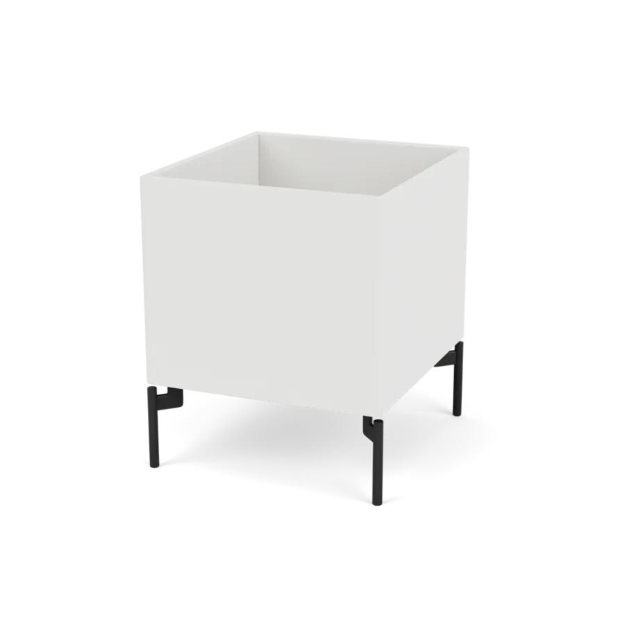 Plantekasse B35,4 cm D38, inkl. ben fra Montana - Hvid (white 01) / Black - Jacobsen Plus