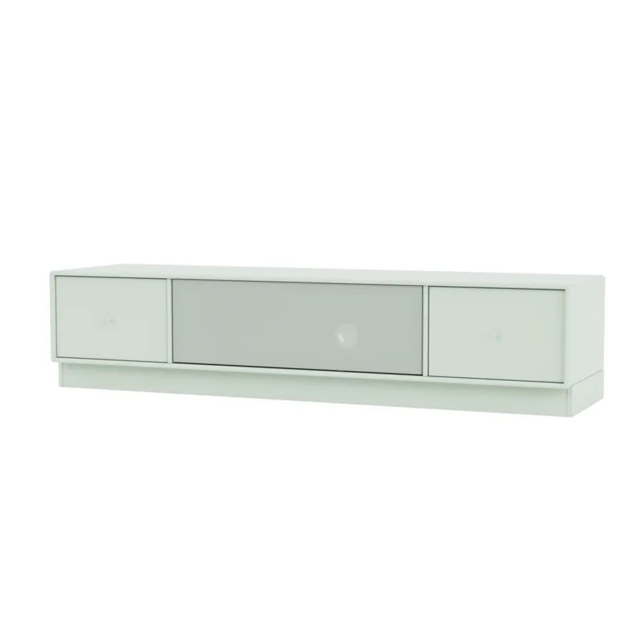 TV & Sound modul Octave II, VI18 medium, inkl. sokkel fra Montana - Mist / Sokkel 7 cm - Jacobsen Plus