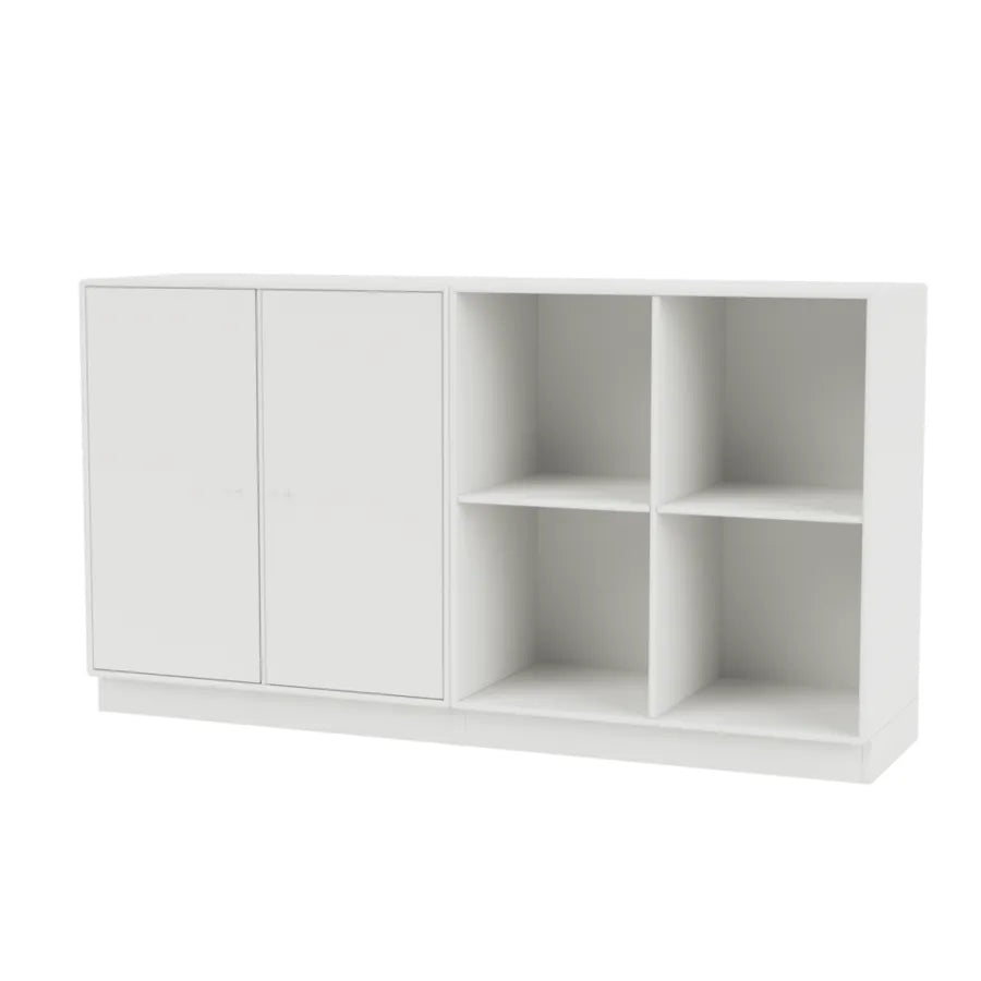 Pair reol, inkl. sokkel fra Montana - White / Sokkel 7 cm - Jacobsen Plus