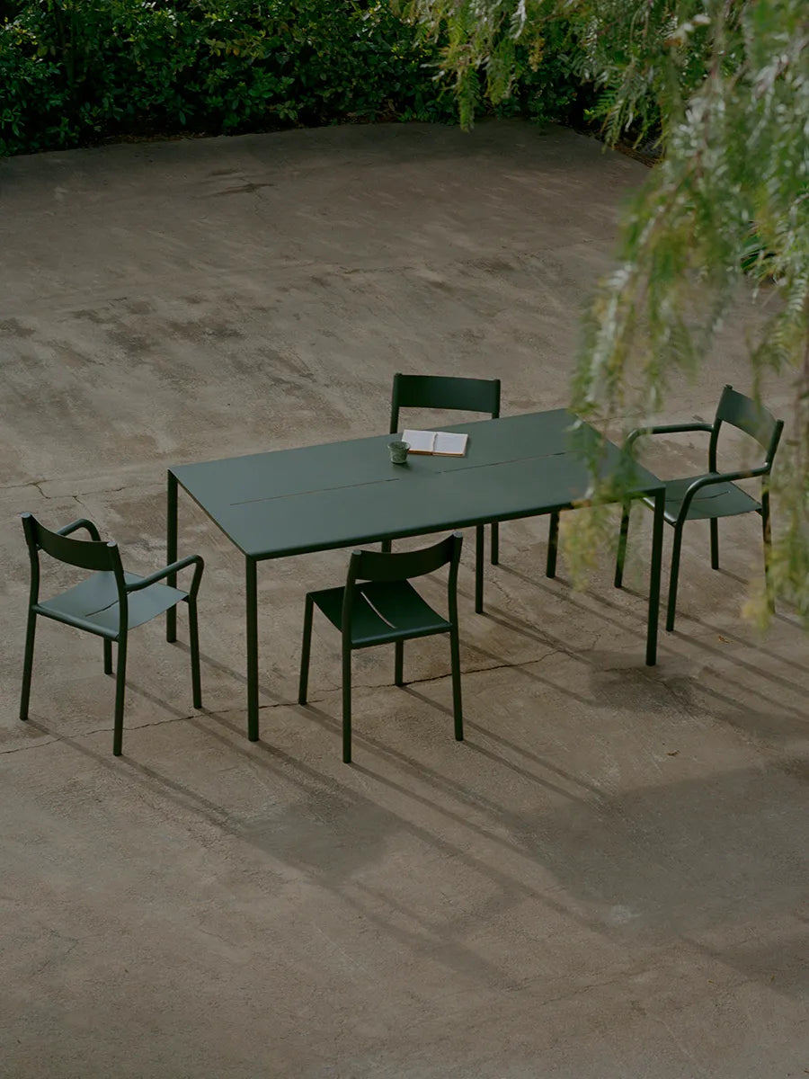 May Gartenstuhl m. Armlehne, Dark Green von New Works - 3 - Jacobsen Plus