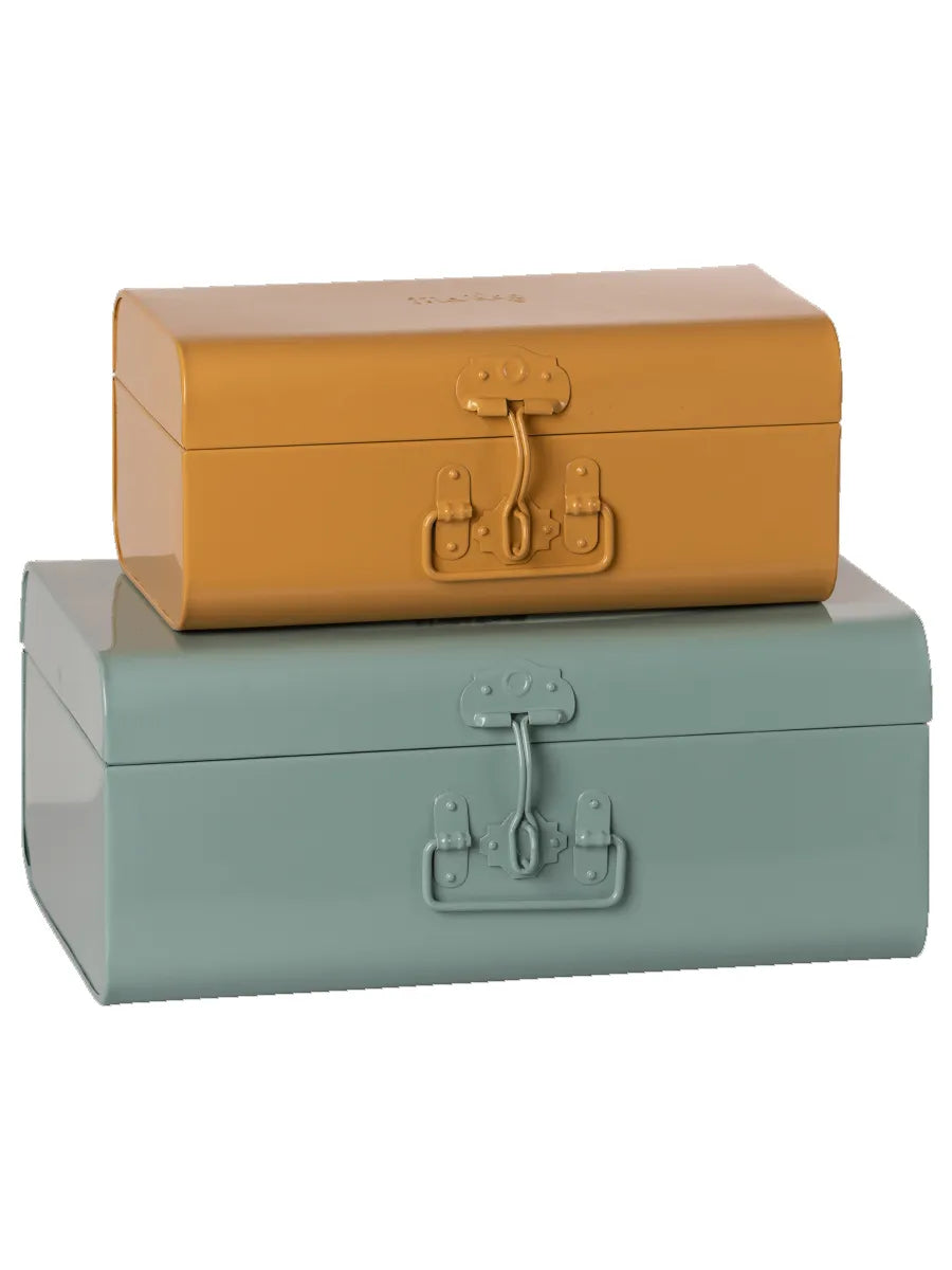 Aufbewahrungskoffer, Blau und Ocker von Maileg - 1 - Jacobsen Plus