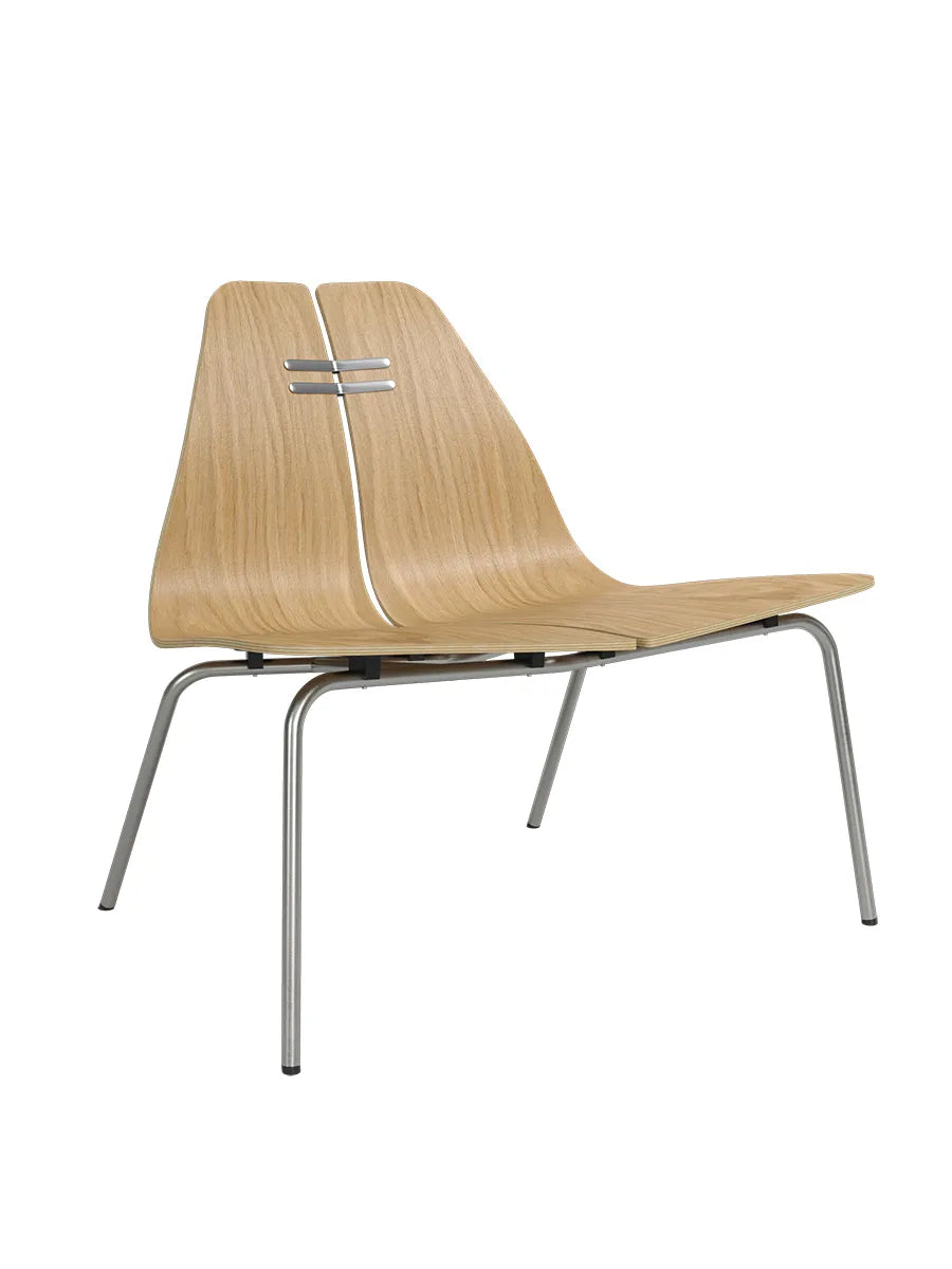 PK23 Lounge Chair, oak/steel von Poul Kjærholm - 1 - Jacobsen Plus