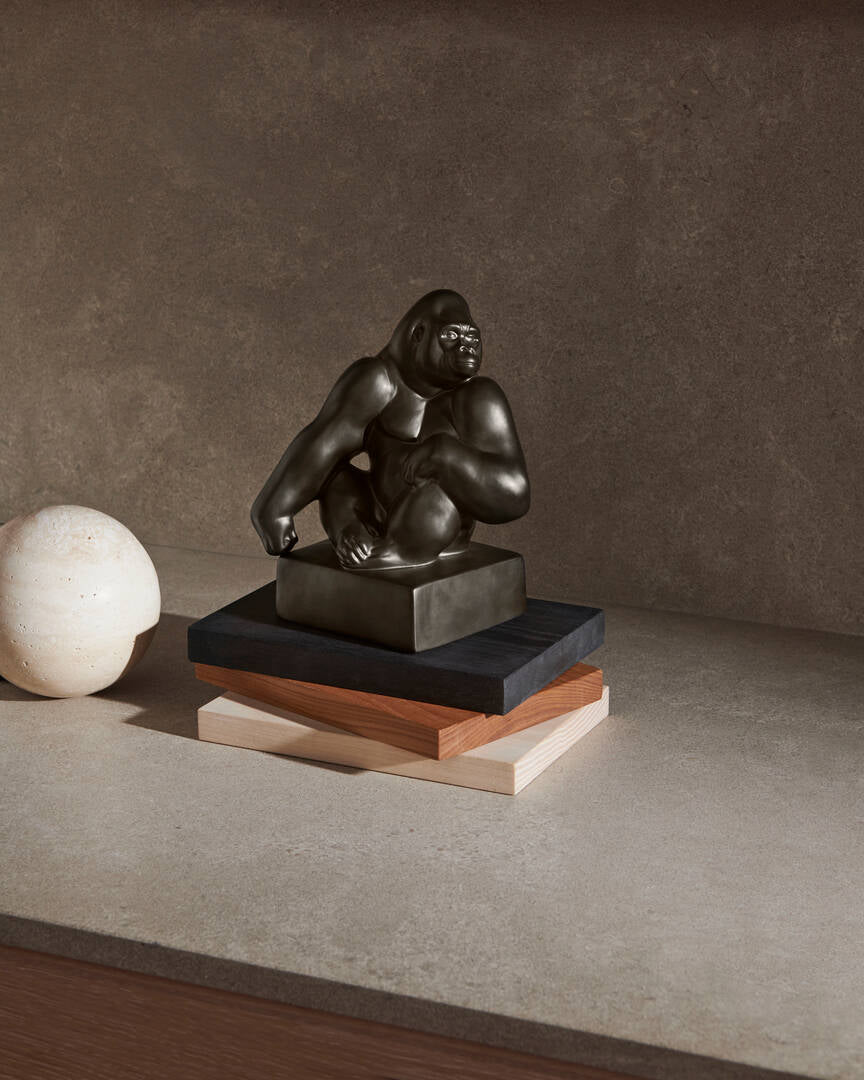 Gorilla Figur grafit 20,5 cm von Royal Copenhagen - 2 - Jacobsen Plus