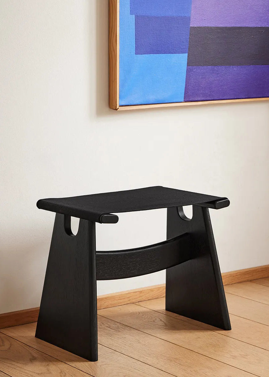 Seto Stool, Eiche Schwarz Lack von Fredericia Furniture - 2 - Jacobsen Plus