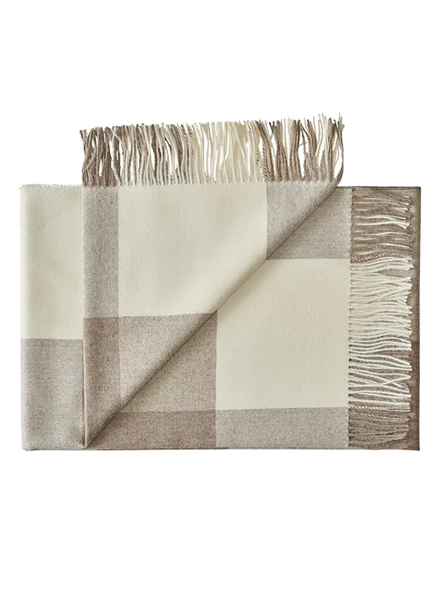 Santa Fe Decke, walnut brown von Silkeborg Uldspinderi - 1 - Jacobsen Plus