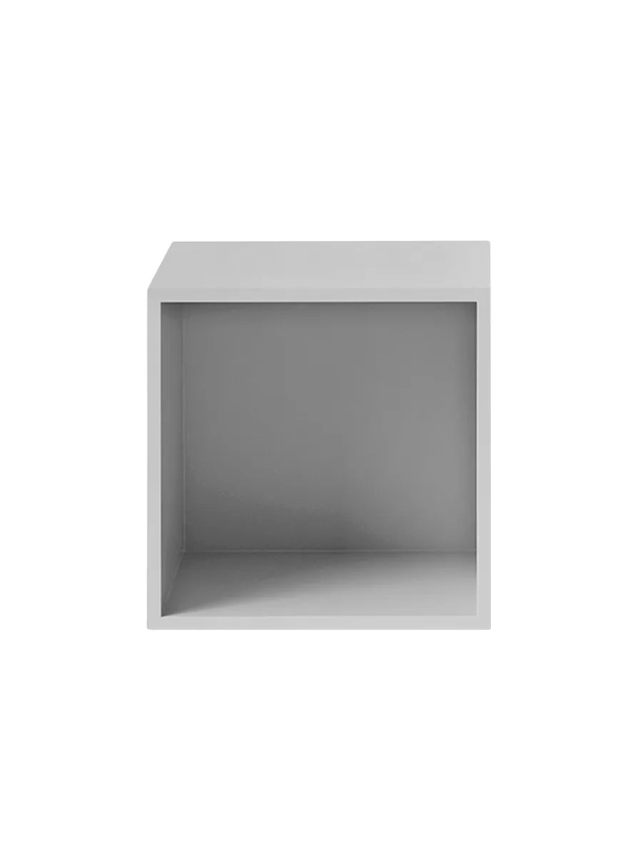 Stacked Regal, medium von Muuto - Hellgrau / Geschlossen (mit Rücken) - Jacobsen Plus