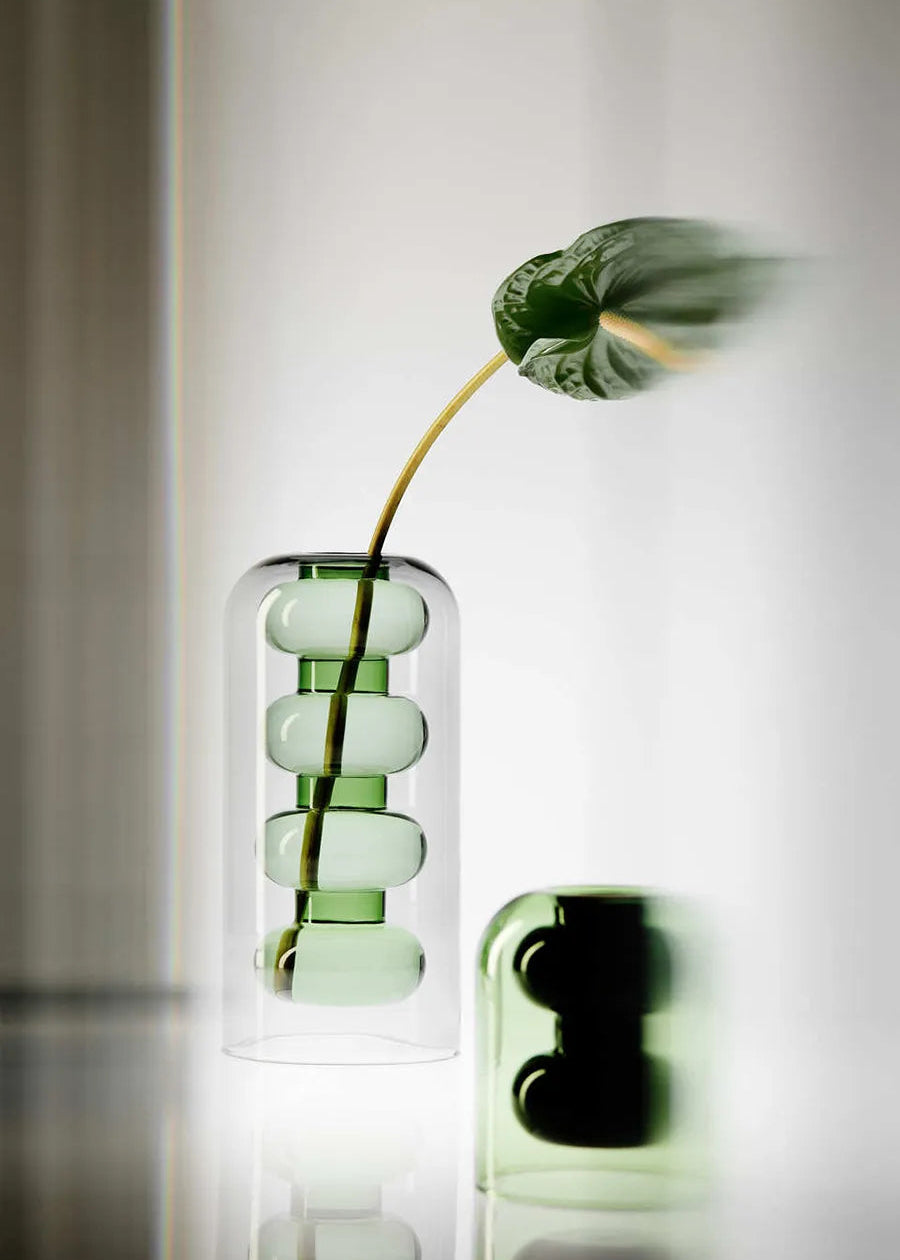 Bump Vase Tall Green von Tom Dixon - 2 - Jacobsen Plus