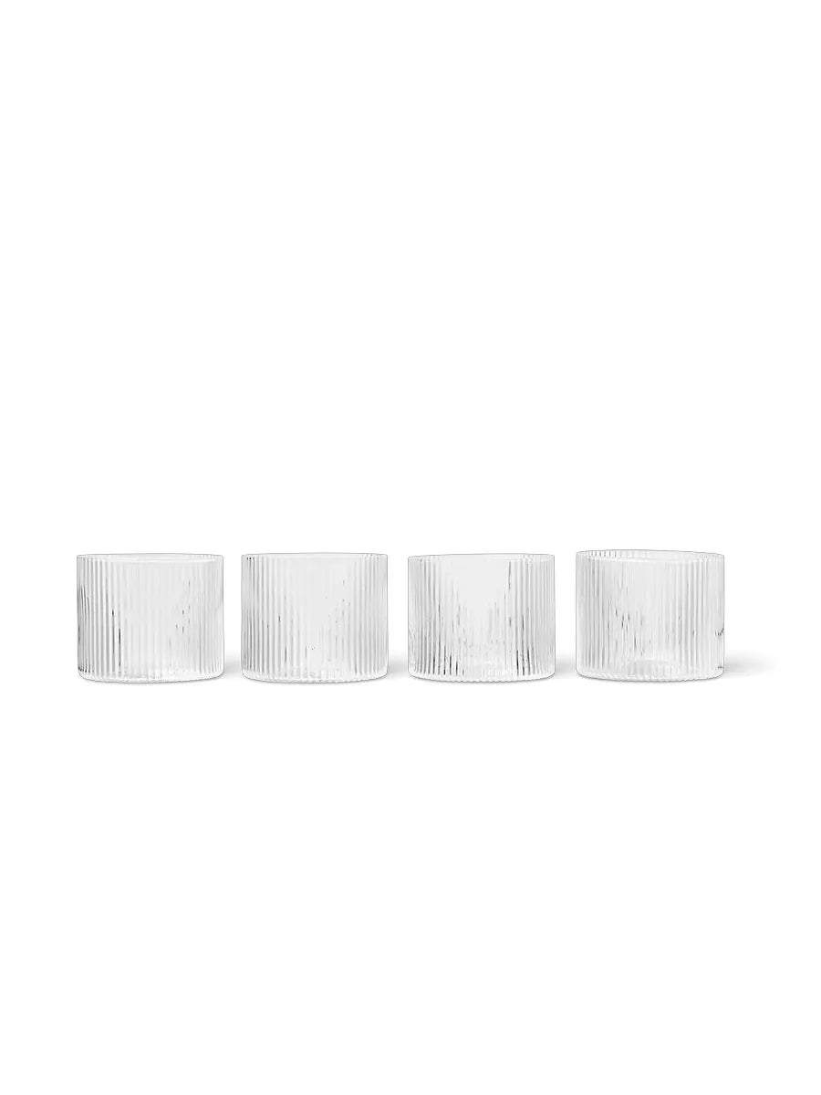 Ripple Low Glasses, Sæt á 4 fra Ferm Living - 1 - Jacobsen Plus