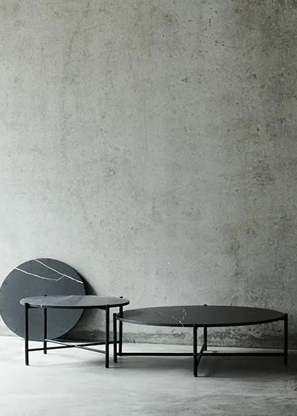 Round Coffee Table 90, schwarz Marmor fra HANDVÄRK - 2 - Jacobsen Plus