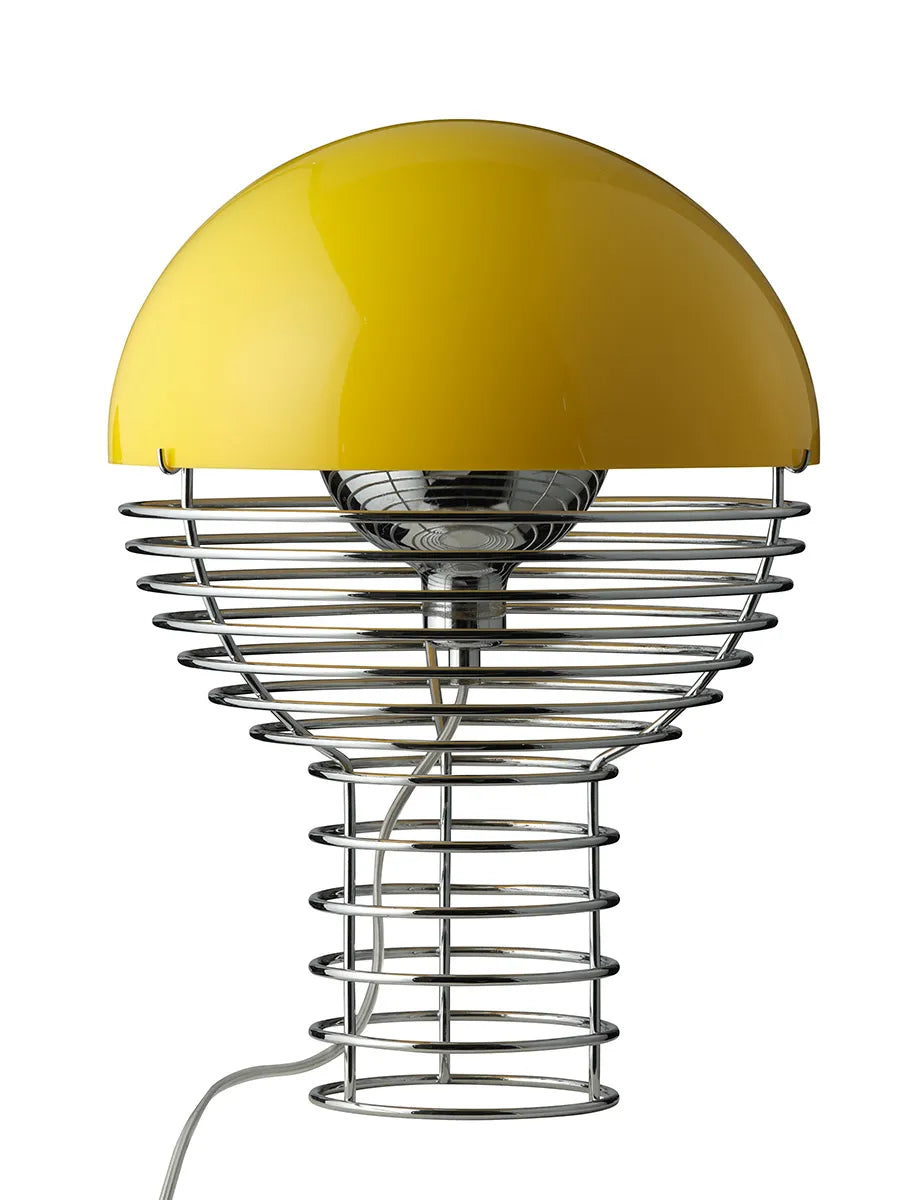 Wire Tischleuchte Ø30, Gelb von Verner Panton - 2 - Jacobsen Plus