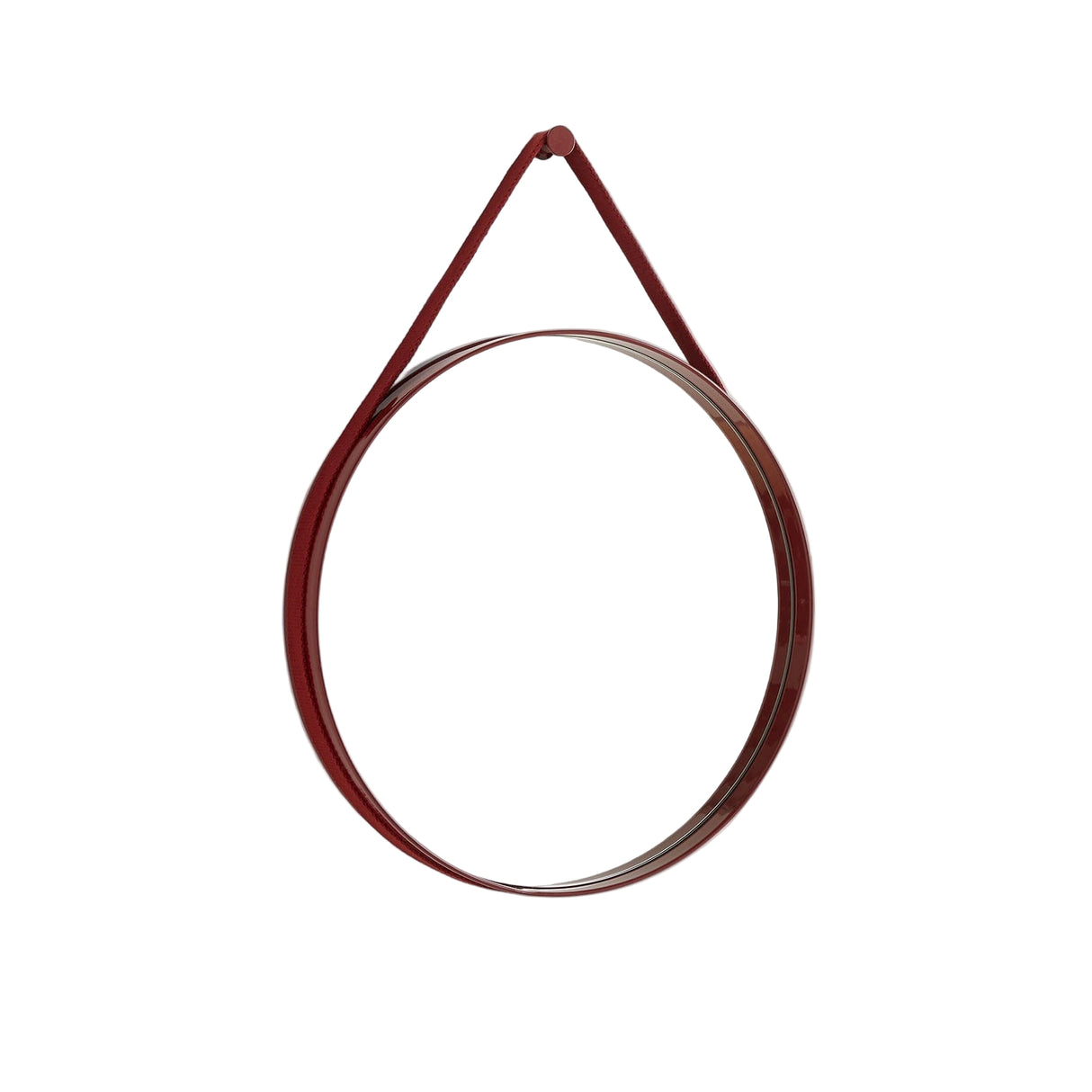 Strap Mirror No 2 Ø50 Red - Spiegel von HAY - 1 - Jacobsen Plus