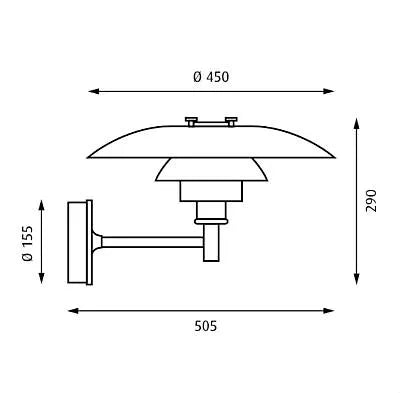PH Außenlampe aus Kupfer von Louis Poulsen - 2 - Jacobsen Plus