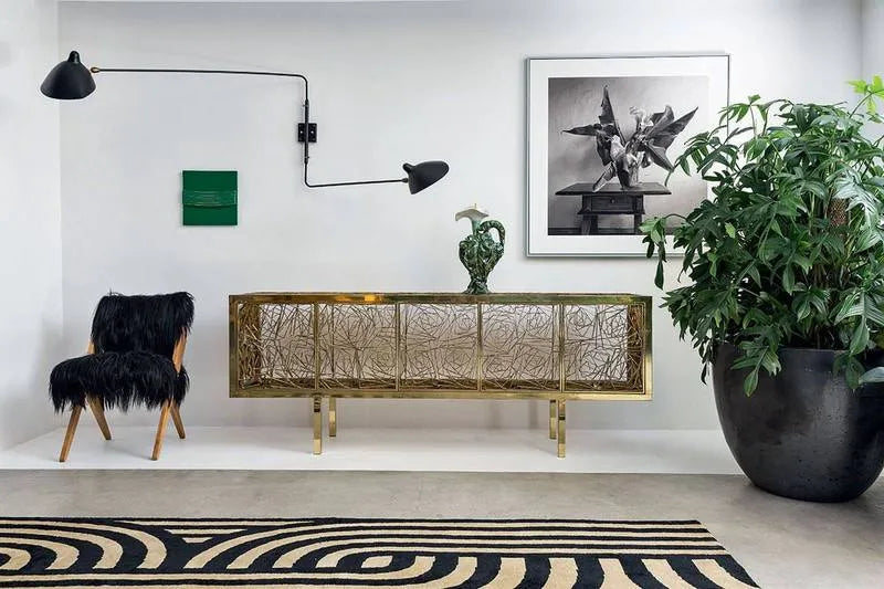 Big Wall Lamp w/2 Rotating Straight Arms af Serge Mouille - 3 - Jacobsen Plus