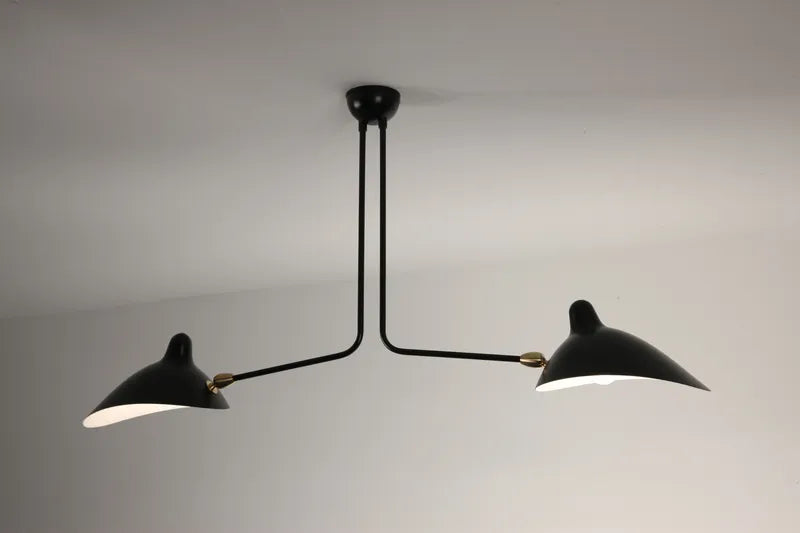 Ceiling Lamp w/2 Fixed Arms von Serge Mouille - 3 - Jacobsen Plus
