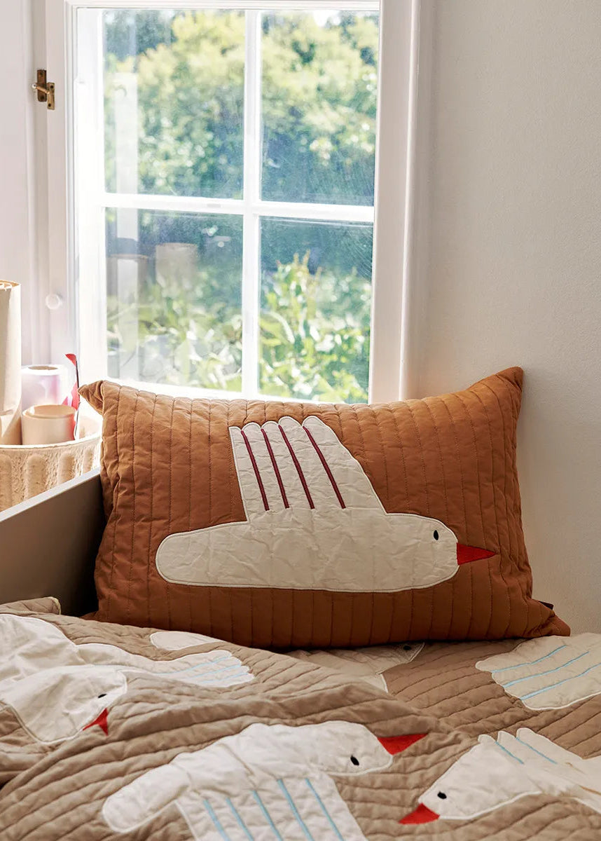 Bird quiltet pude fra Ferm Living - 2 - Jacobsen Plus