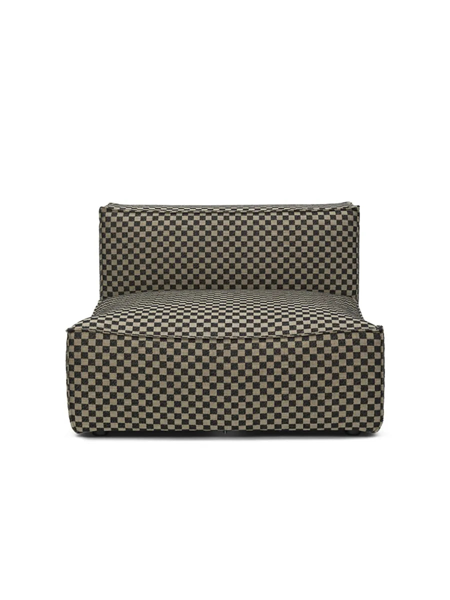 Catena Sofa Center L100 Check, sand/black fra Ferm Living - 1 - Jacobsen Plus