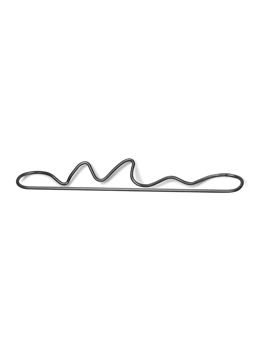 Curvature Handtuchhalter von Ferm Living - Schwarzmessing - Jacobsen Plus