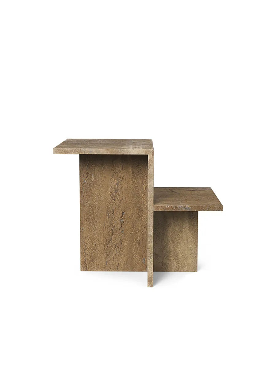 Distinct Side Table, Dunkelbrauner Travertin von Ferm Living - 3 - Jacobsen Plus