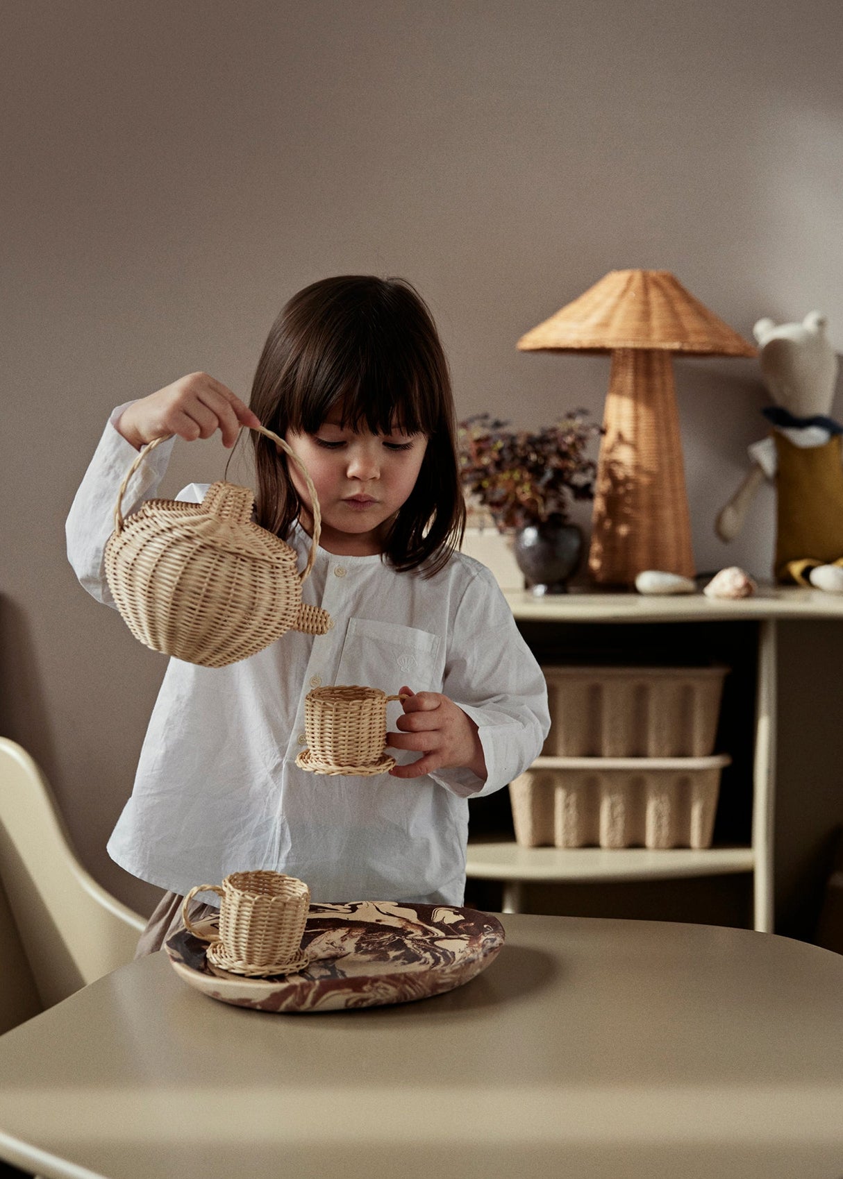 Rattan Tea Set von Ferm Living - 2 - Jacobsen Plus
