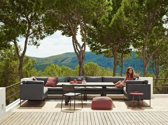 Flex 2 Pers. Modulsofa inkl. Sunbrella Kissen, links von Cane-line - 3 - Jacobsen Plus