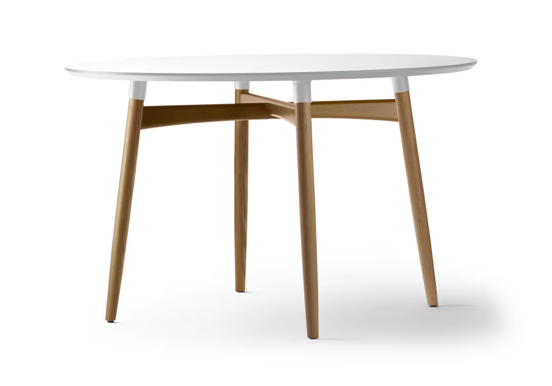 BA103 Preludia Esstisch, Weiß Laminat Eiche geölt von Carl Hansen & Søn - 1 - Jacobsen Plus