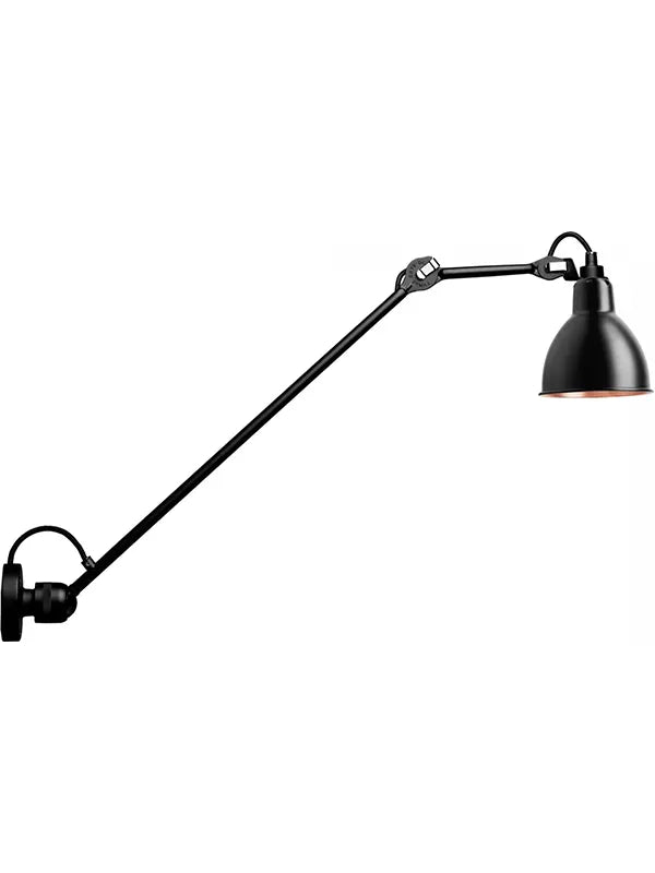 Nr. 304 L60 Wandleuchte von Lampe Gras - Schwarzes Gestell / Innenseite in Sort-Kobber - Jacobsen Plus