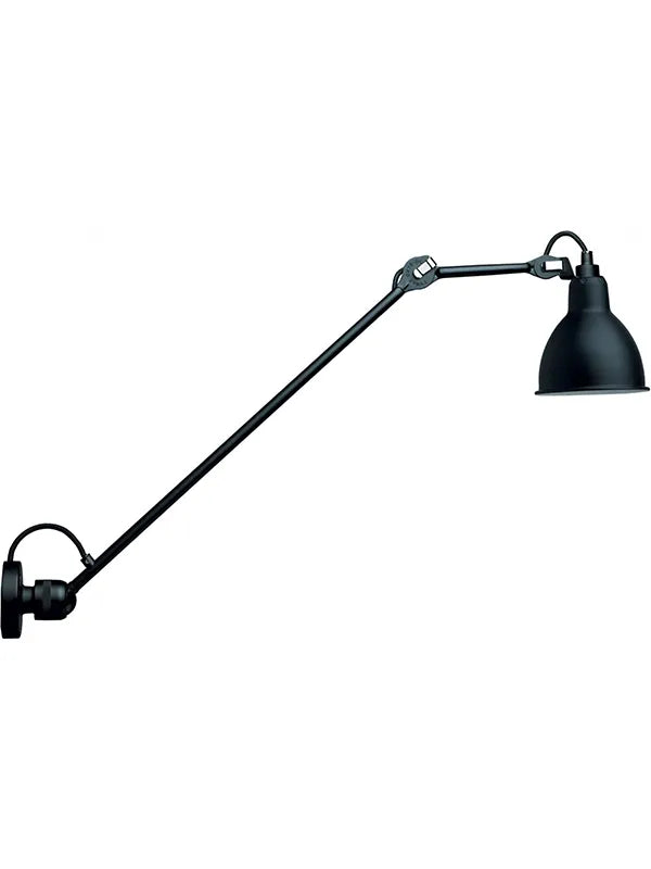 Nr. 304 L60 Wandleuchte von Lampe Gras - Schwarzes Gestell / Schwarz - Jacobsen Plus