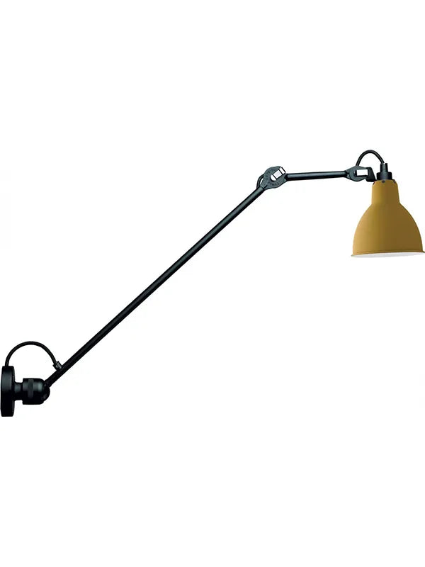 Nr. 304 L60 Wandleuchte von Lampe Gras - Schwarzes Gestell / Gelb - Jacobsen Plus
