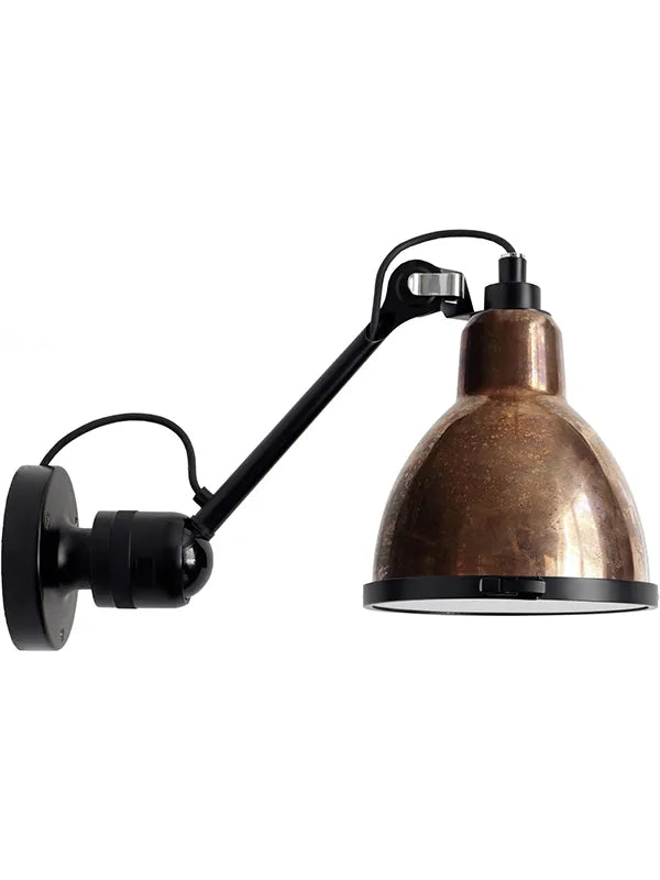 Nr. 304XL Außen-Wandleuchte von Lampe Gras - Rohes Kupfer - runder Schirm / Ohne Sensor - Jacobsen Plus