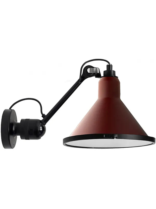 Nr. 304XL Außen-Wandleuchte von Lampe Gras - Rot - Conic Schirm / Ohne Sensor - Jacobsen Plus