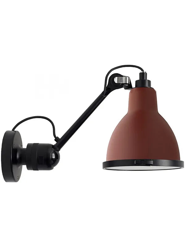 Nr. 304XL Außen-Wandleuchte von Lampe Gras - Rot - runder Schirm / Ohne Sensor - Jacobsen Plus