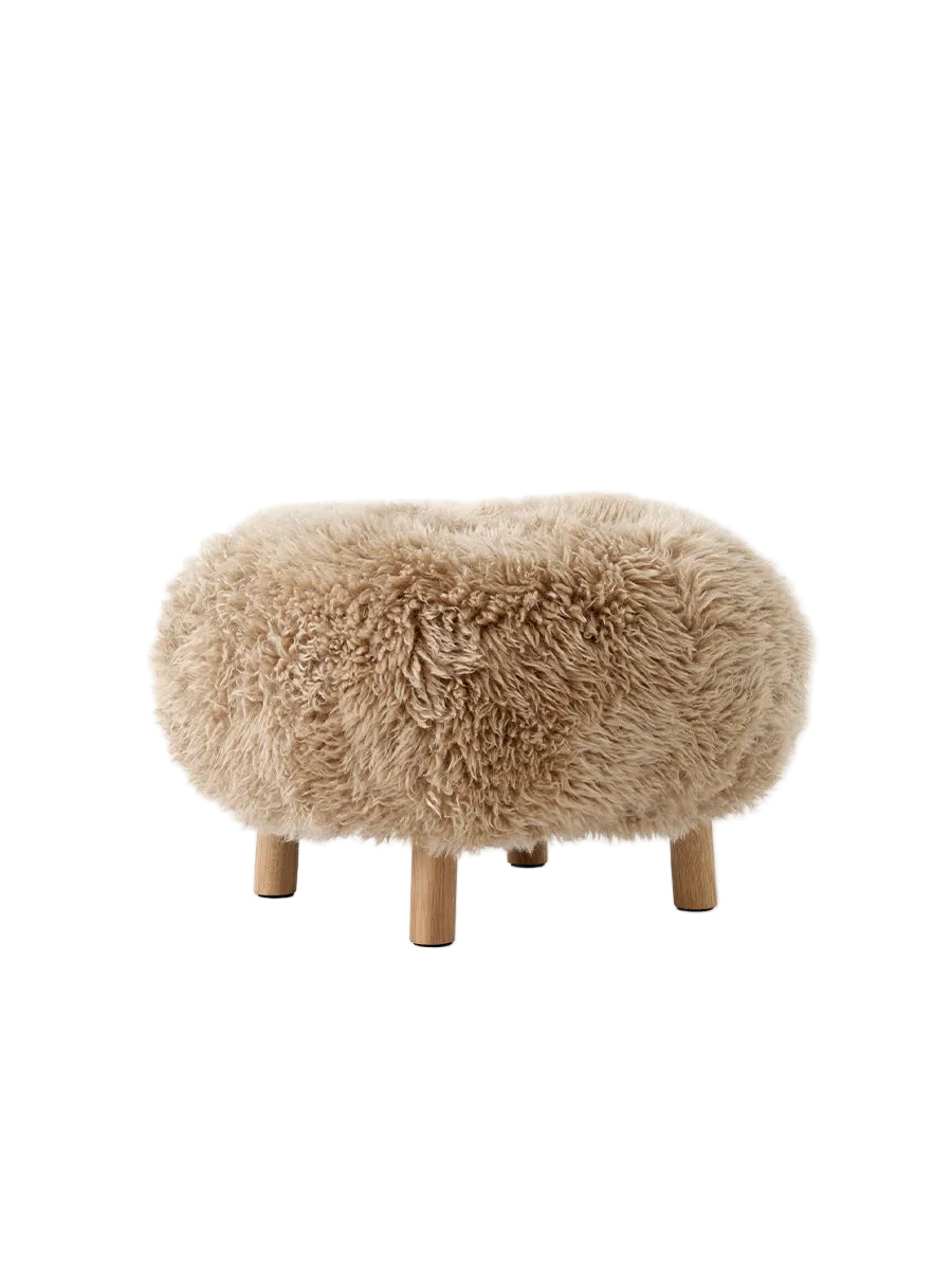 Little Petra Pouf, Sheepskin Honey 50 mm von &Tradition - 1 - Jacobsen Plus