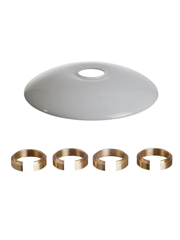 PH Bombardementskrone Glas-Overskærm mit 4 Balance-Ringen von Louis Poulsen - 1 - Jacobsen Plus