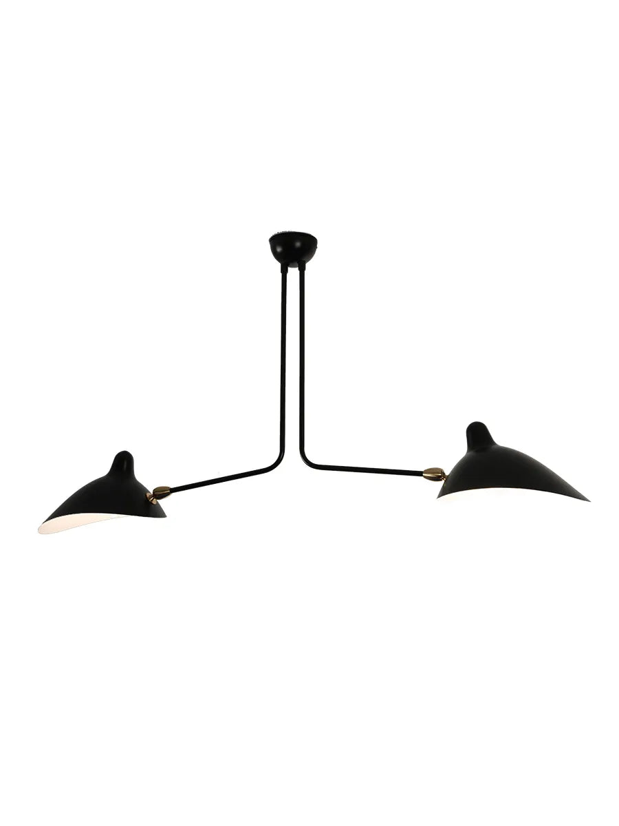Ceiling Lamp w/2 Fixed Arms von Serge Mouille - 1 - Jacobsen Plus