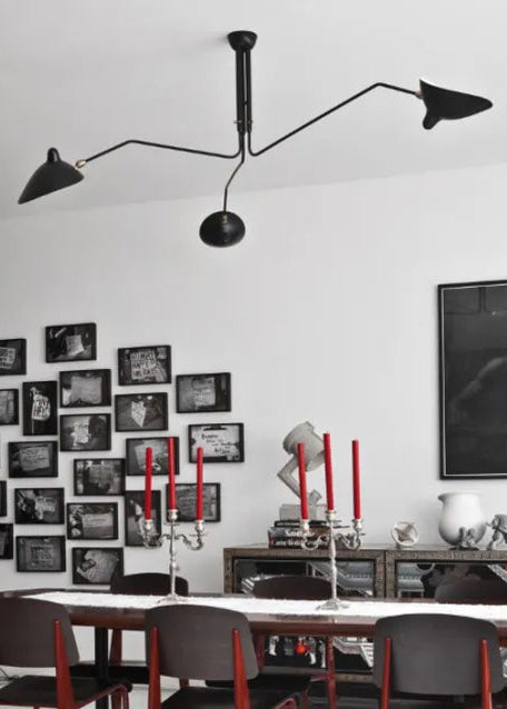Ceiling Lamp m/3 Rotierenden Armen von Serge Mouille - 3 - Jacobsen Plus