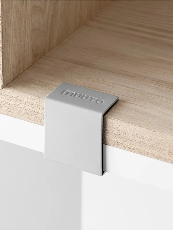 Clips, 2er-Pack von Muuto - Grey - Jacobsen Plus