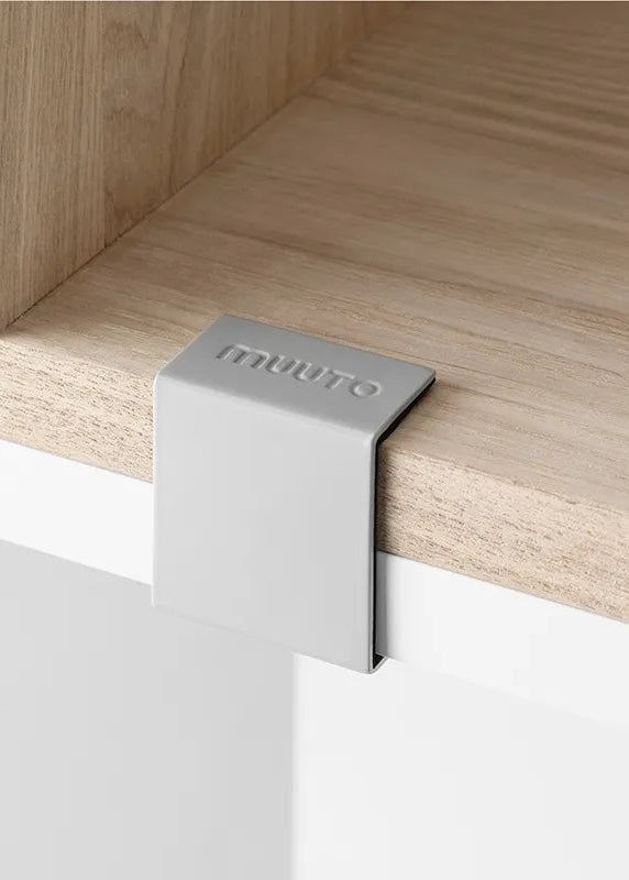 Clips, 2er-Pack von Muuto - Grey - Jacobsen Plus