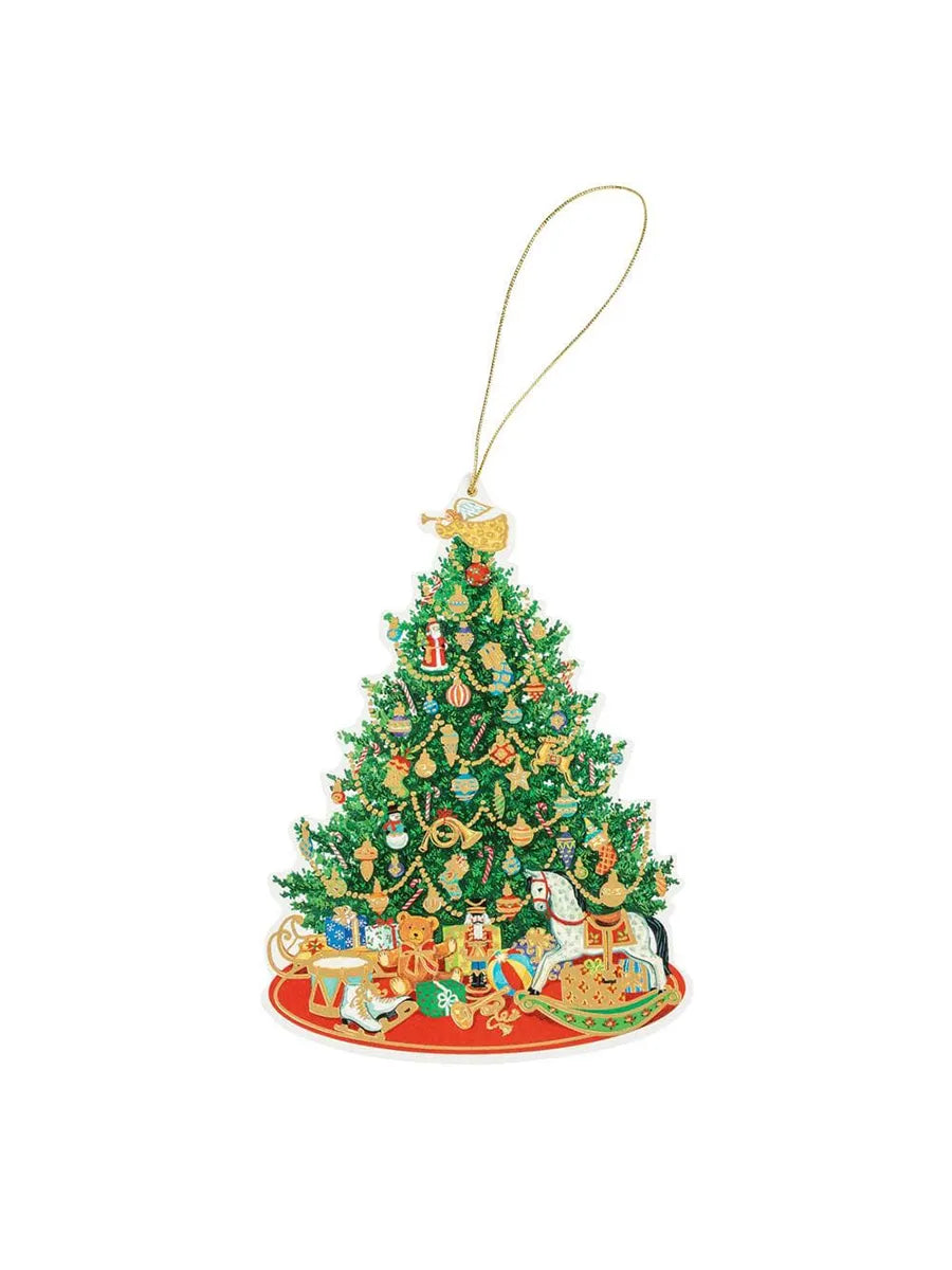 Geschenkanhänger, Weihnachtsbaum, 4 Stück von Caspari - 1 - Jacobsen Plus