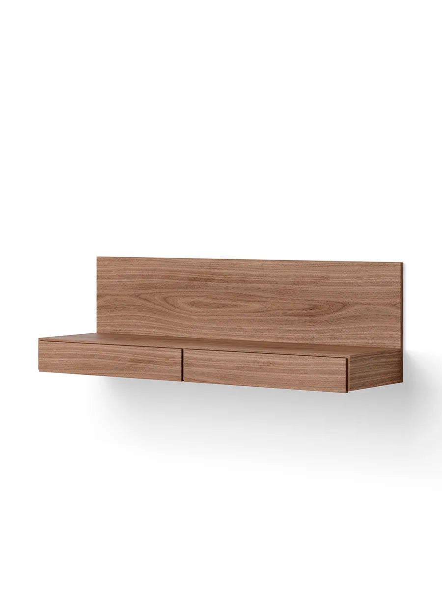 Tana Wandmontiertes Medienmodul, Walnuss von New Works - 1 - Jacobsen Plus