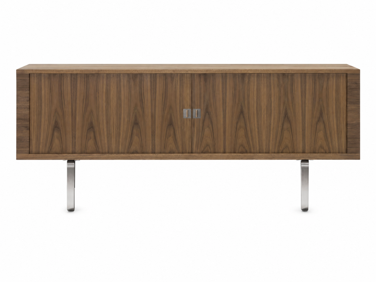 CH825 Credenza Sideboard aus Eiche von Hans J. Wegner - Walnuss / Oli / Rostfreier Stahl - Jacobsen Plus