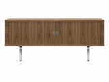 CH825 Credenza Sideboard aus Eiche von Hans J. Wegner - Walnuss / Oli / Rostfreier Stahl - Jacobsen Plus