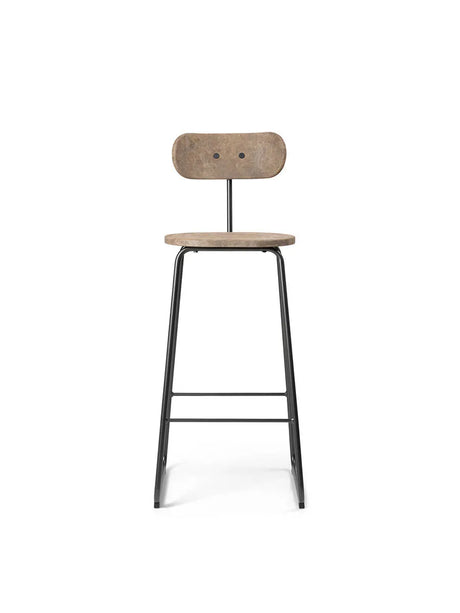 Earth Barhocker mit Rückenlehne, coffee waste light von Mater - 1 - Jacobsen Plus