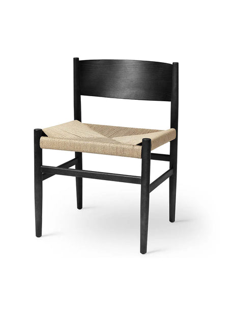 Nestor Stuhl, schwarz Buche mit natur Geflecht von Mater - 1 - Jacobsen Plus